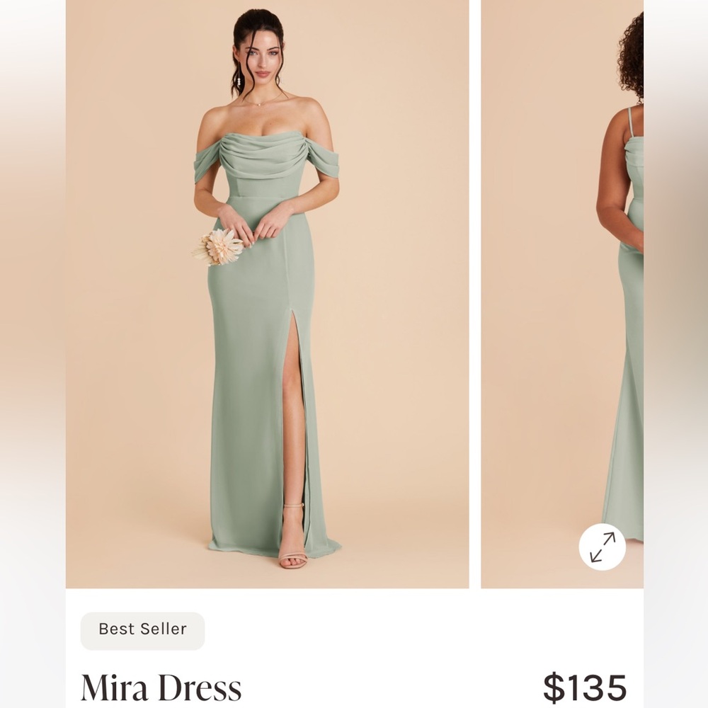 Birdy Grey Sage Off-Shoulder Maxi Dress